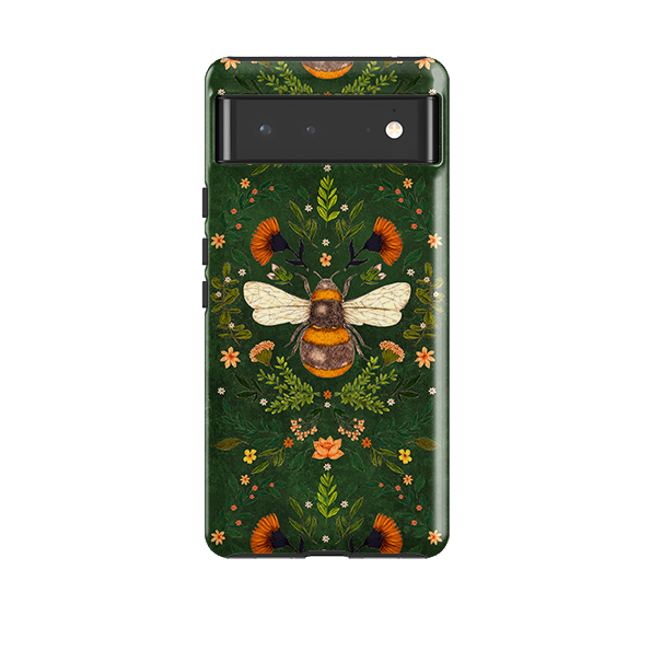 Google Tough Case -  Botanical Bee Green By Jade Mosinski