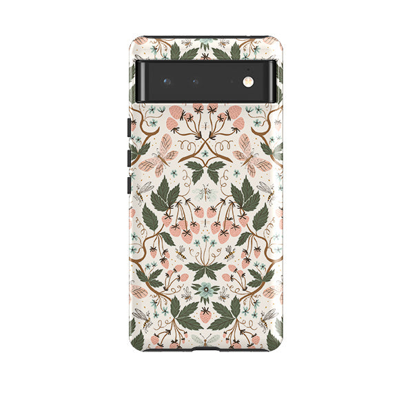 Google Tough Case -  Bugs And Berries Pattern By Meghann Rader